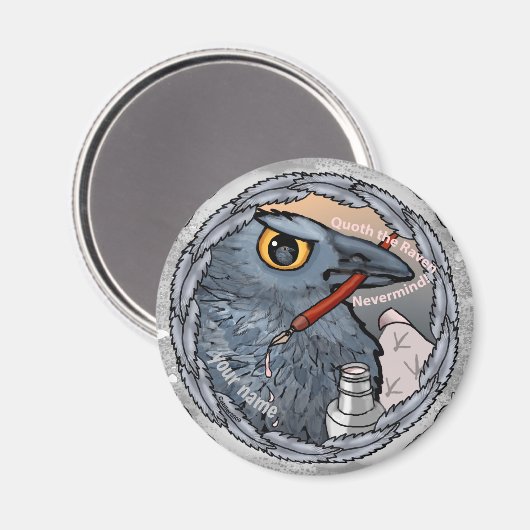 Aimant Raven Nevermind (Recto/Verso)