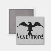 Aimant Raven Tribal Grey Plus Jamais (Recto/Verso)