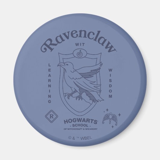 Aimant RAVENCLAW™ Wit Learning Wisdom Crest (Devant)