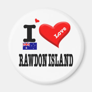 Aimant RAWDON ISLAND - I Love