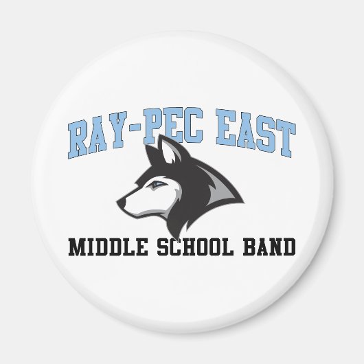 Aimant Ray-Pec East Middle School Band (Devant)