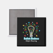 Aimant Rayonner Kindness Sensibilisation sur l'autisme d' (Recto/Verso)