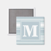 Aimant Rayures bleu glace Monogram (Recto/Verso)