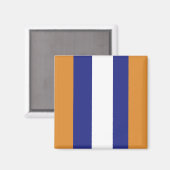 Aimant rayures Brown, bleu marine et blanches (Recto/Verso)