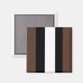Aimant rayures Brown, noir et blanc (Recto/Verso)