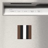 Aimant rayures Brown, noir et blanc (In Situ (Lave-vaisselle))