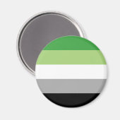 Aimant Rayures de fierté Aromantique (Recto/Verso)