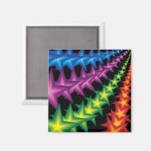 Aimant rayures étoiles vives (Recto/Verso)