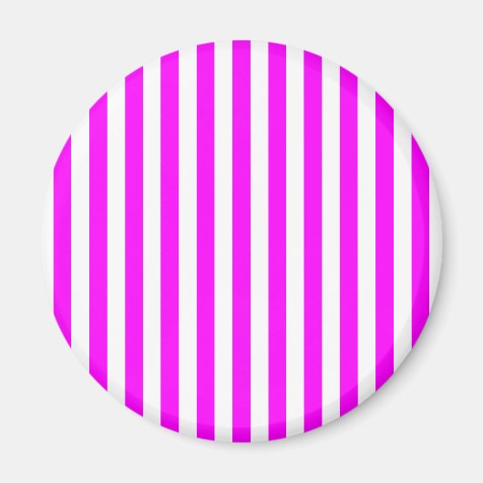 Aimant Rayures Magenta (Devant)