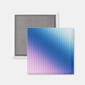 Aimant rayures, ombre, dégradé rose (Recto/Verso)