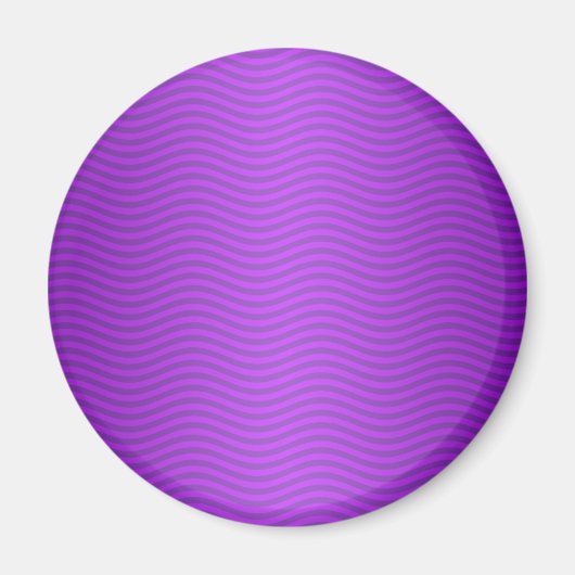 Aimant Rayures Ondulées Violettes (Devant)