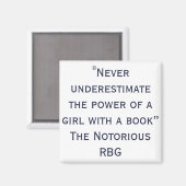 Aimant RBG notoire ne sous-estime jamais les devis (Recto/Verso)