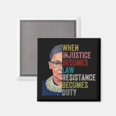Aimant Rbg Quand L'Injustice Devient La Résistance À La L (Recto/Verso)