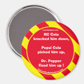 Aimant RC Cola Rouge/Aimant jaune (Recto/Verso)