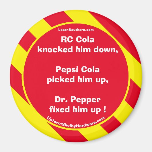 Aimant RC Cola Rouge/Aimant jaune (Devant)