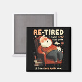 Aimant Re-tired Santa Definition Funny (Recto/Verso)