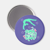 Aimant Reach for the Stars Gymnastique Tumbling (Recto/Verso)