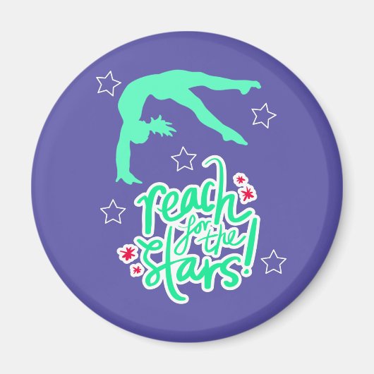 Aimant Reach for the Stars Gymnastique Tumbling (Devant)