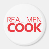 Aimant Real Men Cook (Devant)