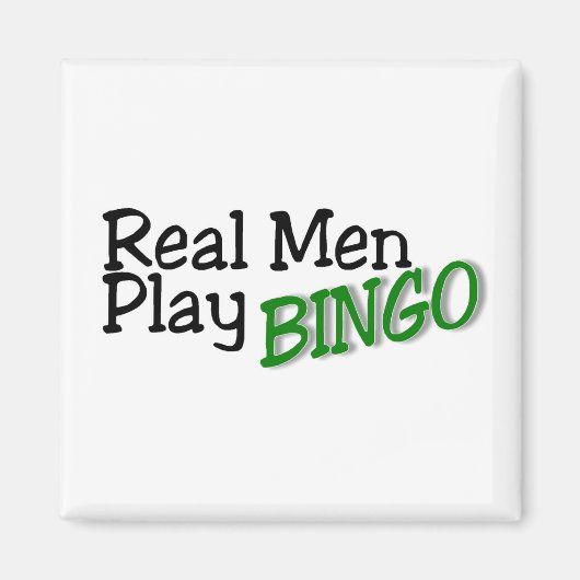 Aimant Real Men Jouer au Bingo 3 (Devant)
