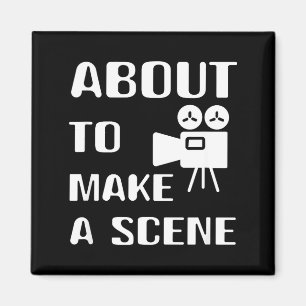 Aimant Réalisateur à propos de faire une scène de film de