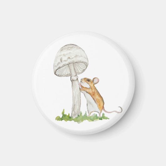 Aimant Réalisez une souris et un champignon de champ amus (Devant)