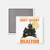 Aimant Realtor Halloween Immobilier Agent & Broker Funny (Recto/Verso)