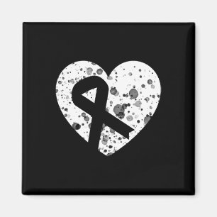 Aimant Réandre l'amour avec un cœur graphique et un ruban
