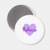 Aimant Rebecca en violet (Recto/Verso)