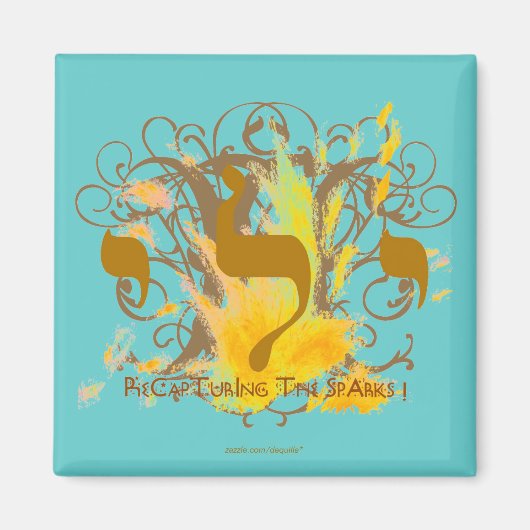 AIMANT RECAPTURISER LES ÉPARCS ~ TURQUOISE (Devant)