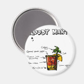 Aimant Recette Cocktail Bloody Mary (Recto/Verso)