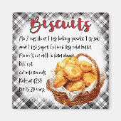 Aimant Recette de biscuits (Devant)