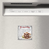 Aimant Recette de brownies (In Situ (Lave-vaisselle))