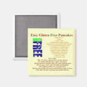 Aimant Recette de crêpe sans gluten (Recto/Verso)