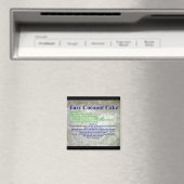 Aimant Recette de gâteau à la noix de coco (In Situ (Lave-vaisselle))