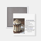 Aimant Recette de gâteau instantané dans une tasse simple (Recto/Verso)