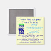 Aimant Recette de glaçage sans gluten (Recto/Verso)