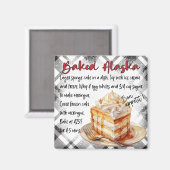 Aimant Recette de l'Alaska cuit (Recto/Verso)