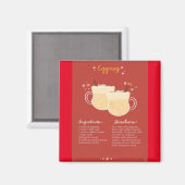 Aimant Recette Eggnog (Recto/Verso)