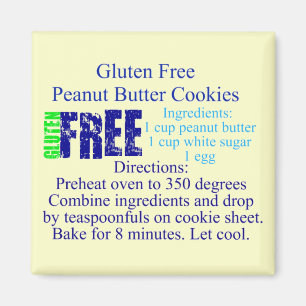 Aimant Recette libre de biscuit de gluten