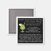 Aimant Recette verte (Recto/Verso)