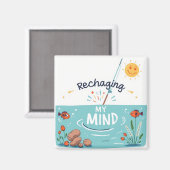 Aimant Rechargez Votre Esprit (Recto/Verso)