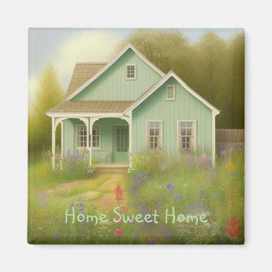 Aimant Réchauffement domestique de la maison verte (Devant)