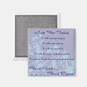 Aimant Recherche bleue Reiki (Recto/Verso)