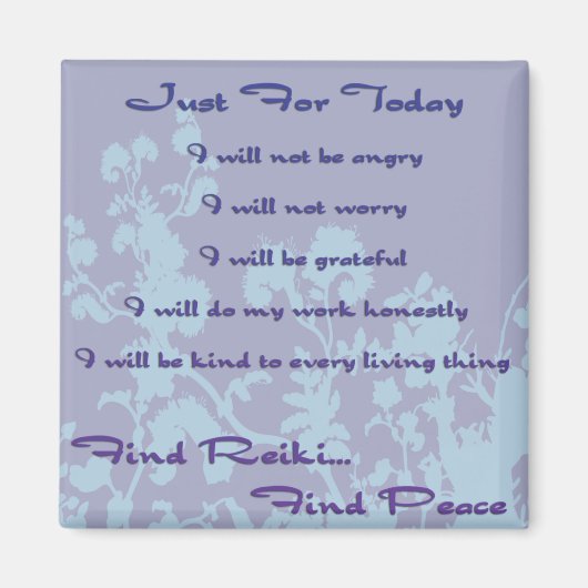 Aimant Recherche bleue Reiki (Devant)