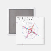 Aimant Recherche de boussole domestique (Recto/Verso)