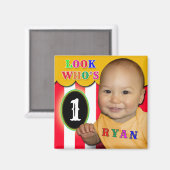 Aimant Recherche de demande personnalisée Qui est un (Recto/Verso)