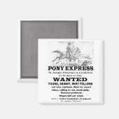 Aimant Recherché Pony Express Rider (Recto/Verso)