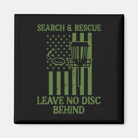Aimant Recherche Secourir Aucun Disque Derrière Drapeau F (Devant)