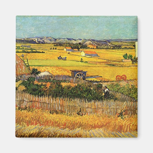 Aimant Récolte à La Crau - van Gogh (Devant)
